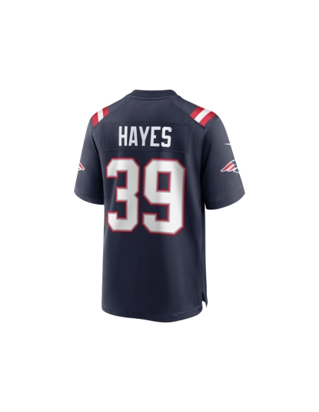 Mens New England Patriots Tae Hayes Navy Home Game Player Jersey