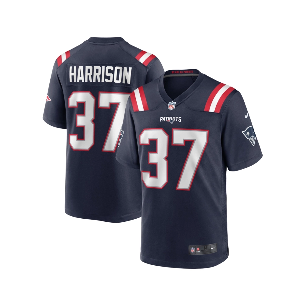 Mens New England Patriots Rodney Harrison Navy Game Retired Player Jersey