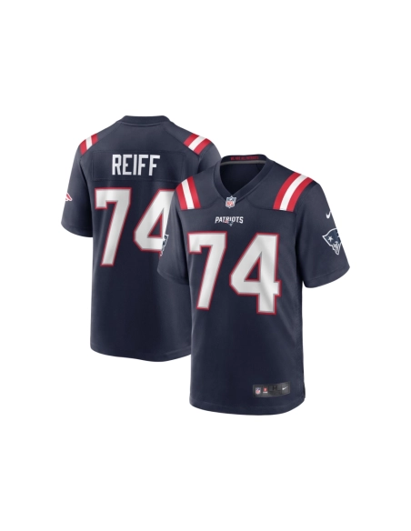 Mens New England Patriots Riley Reiff Navy Game Jersey