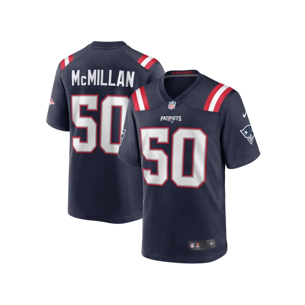 Mens New England Patriots Raekwon McMillan Navy Home Game Player Jersey