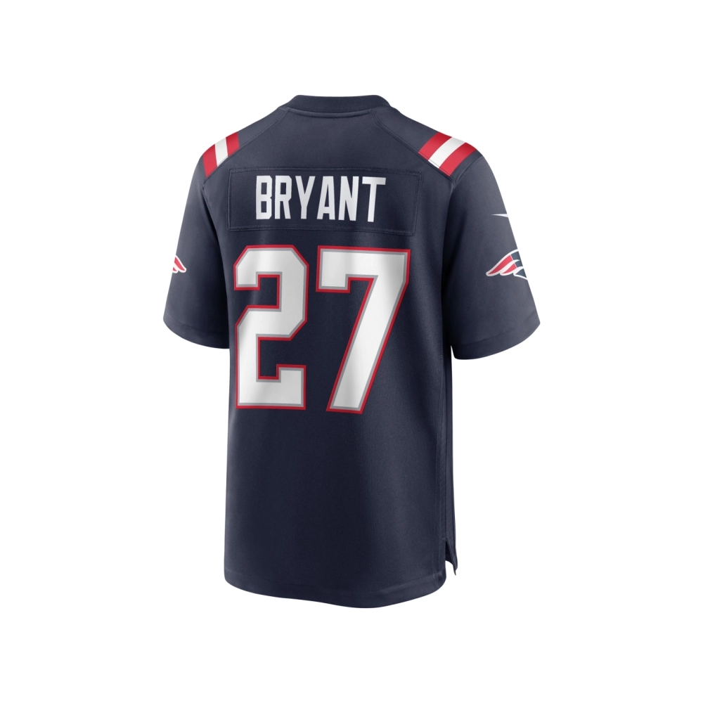Mens New England Patriots Myles Bryant Navy Game Player Jersey