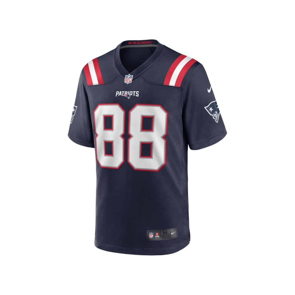 Mens New England Patriots Mike Gesicki Navy Game Jersey