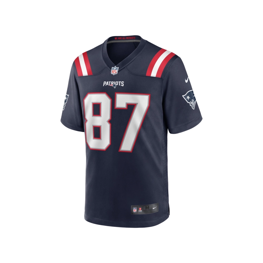 Mens New England Patriots Matt Sokol Navy Game Player Jersey