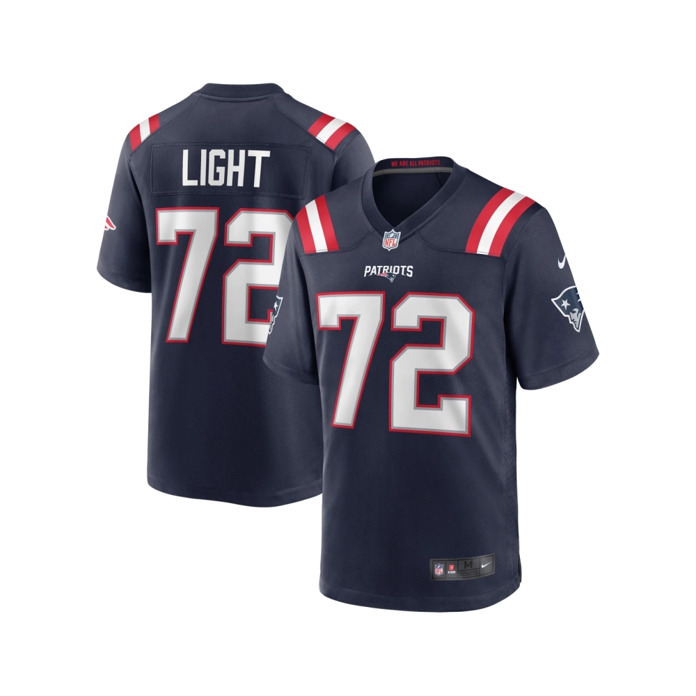 Mens New England Patriots Matt Light Navy Game Retired Player Jersey