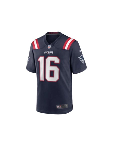 Mens New England Patriots Malik Cunningham Navy Team Game Jersey