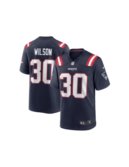 Mens New England Patriots Mack Wilson Navy Game Jersey