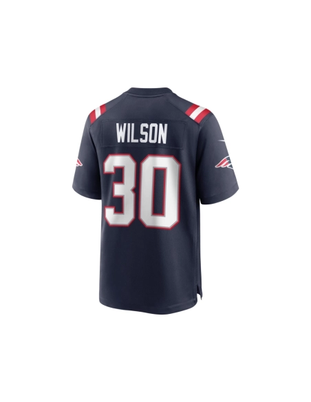Mens New England Patriots Mack Wilson Navy Game Jersey