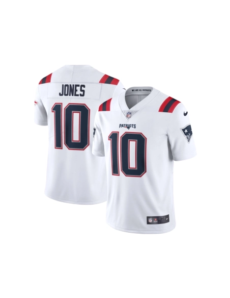 Mens New England Patriots Mac Jones White Vapor Limited Jersey