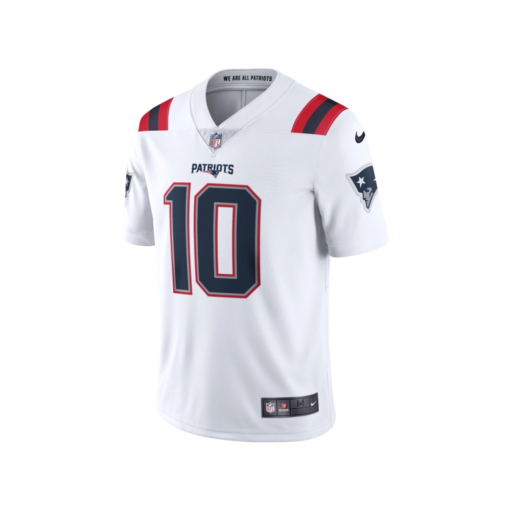 Mens New England Patriots Mac Jones White Vapor Limited Jersey