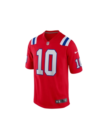 Mens New England Patriots Mac Jones Red Alternate Game Jersey
