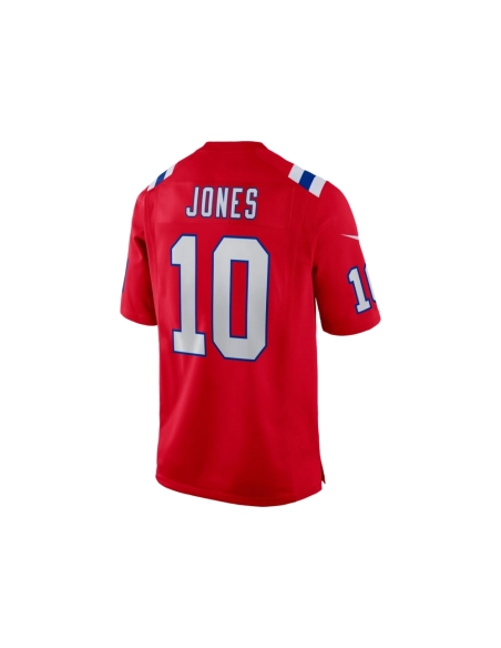 Mens New England Patriots Mac Jones Red Alternate Game Jersey