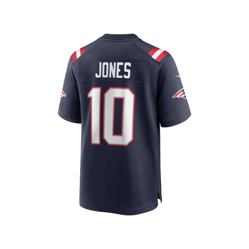 Mens New England Patriots Mac Jones Navy Player Game Jersey
