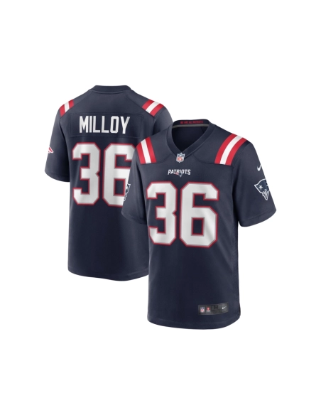 Mens New England Patriots Lawyer Milloy Navy Game Retired Player Jersey