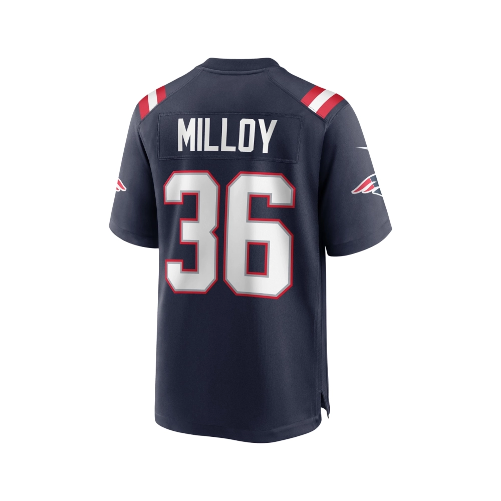 Mens New England Patriots Lawyer Milloy Navy Game Retired Player Jersey