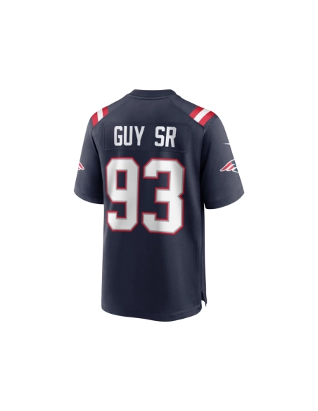 Mens New England Patriots Lawrence Guy Navy Team Game Jersey