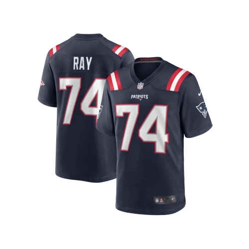 Mens New England Patriots LaBryan Ray Navy Game Player Jersey