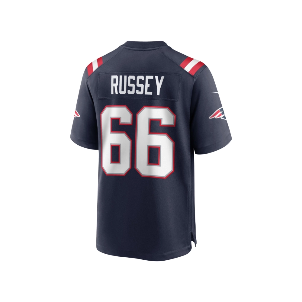 Mens New England Patriots Kody Russey Navy Game Player Jersey