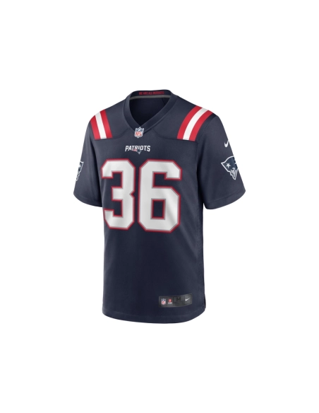 Mens New England Patriots Kevin Harris Navy Game Player Jersey