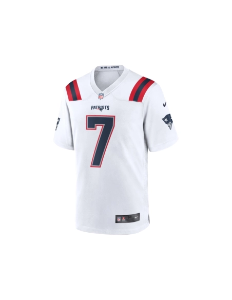 Mens New England Patriots JuJu Smith-Schuster White Game Player Jersey