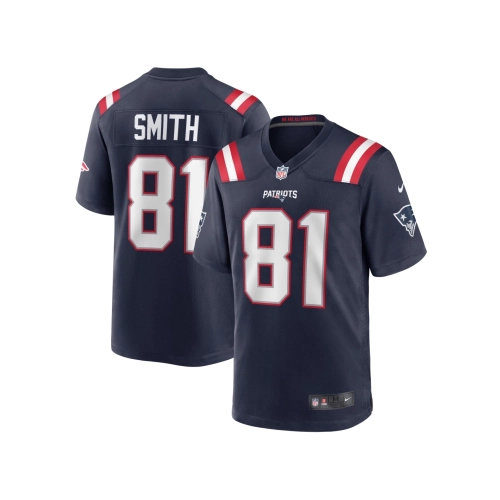 Mens New England Patriots Jonnu Smith Navy Game Jersey