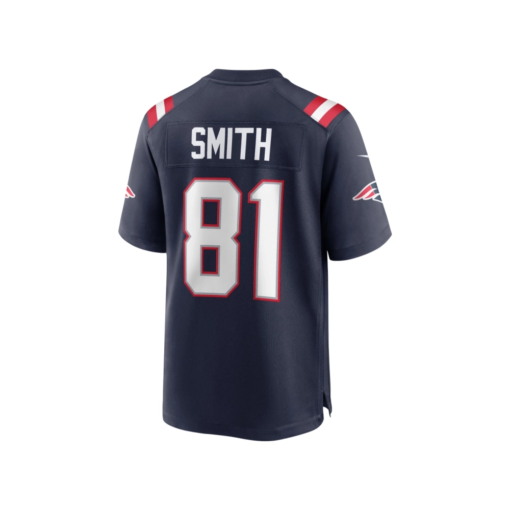 Mens New England Patriots Jonnu Smith Navy Game Jersey