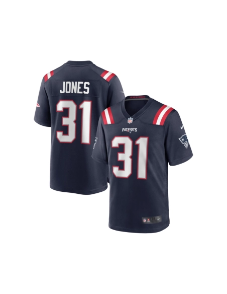 Mens New England Patriots Jonathan Jones Navy Game Jersey