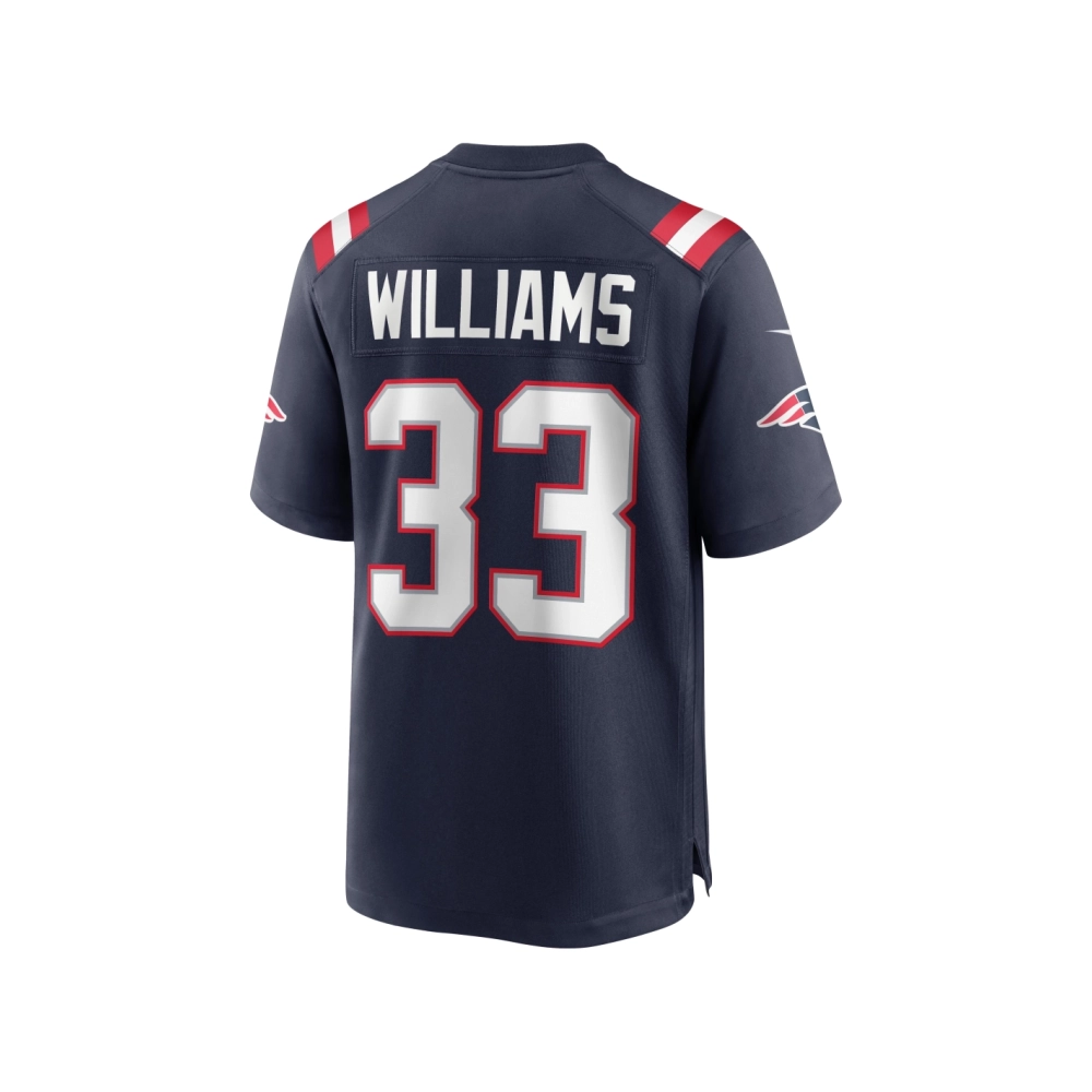 Mens New England Patriots Joejuan Williams Navy Game Jersey