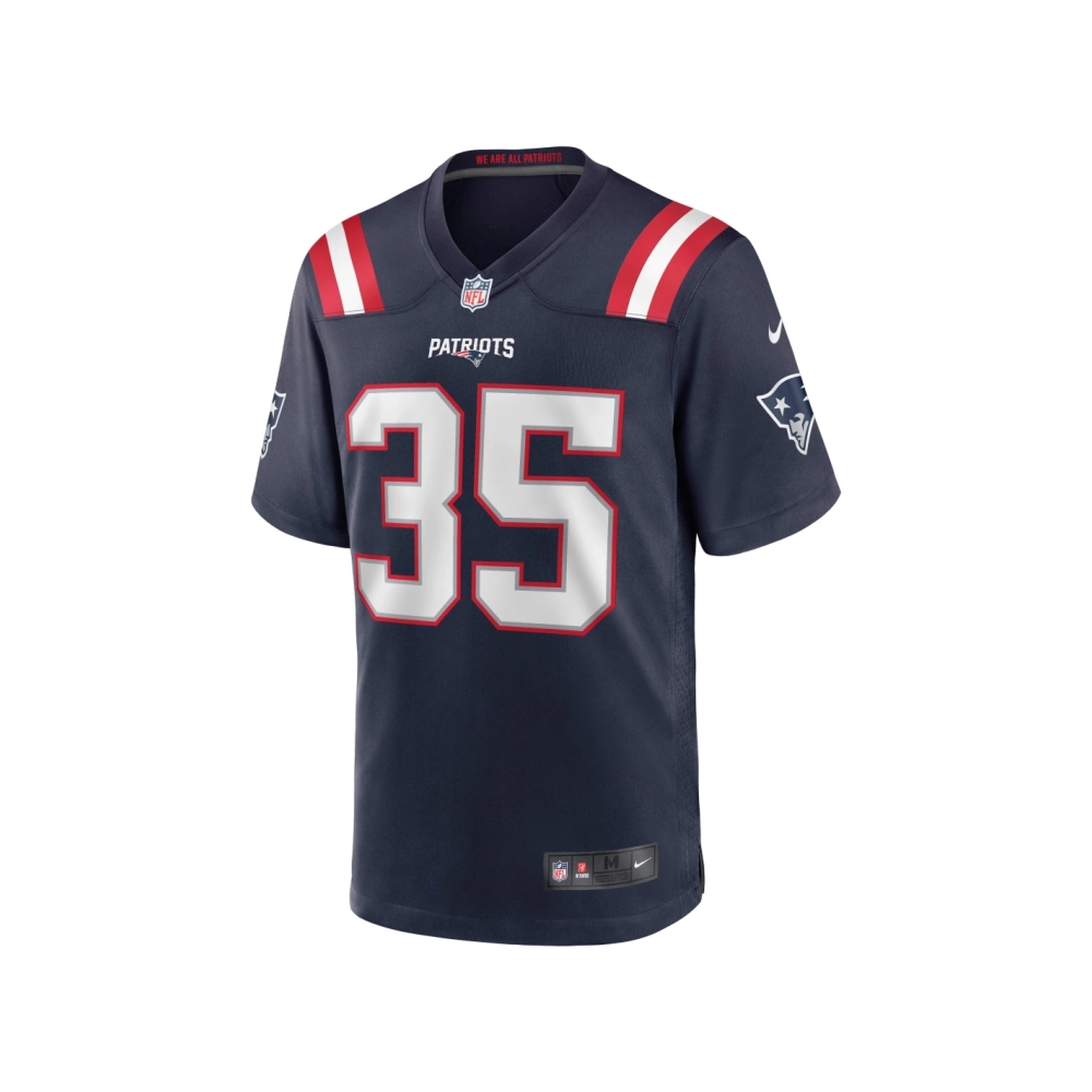 Mens New England Patriots Jim Nance Navy Retired Player Jersey