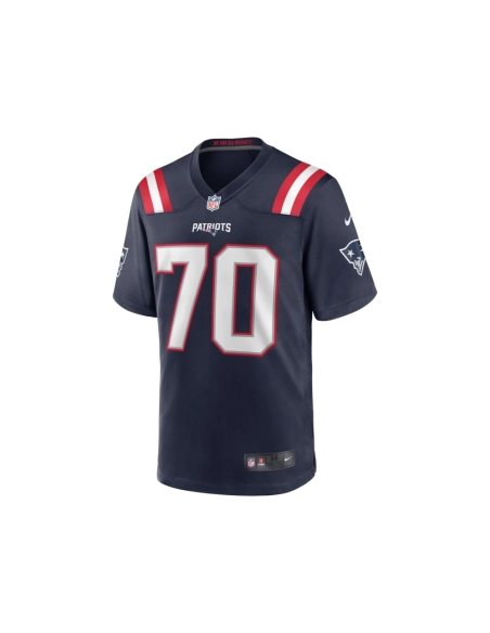 Mens New England Patriots Jeremiah Pharms Jr. Navy Team Game Jersey