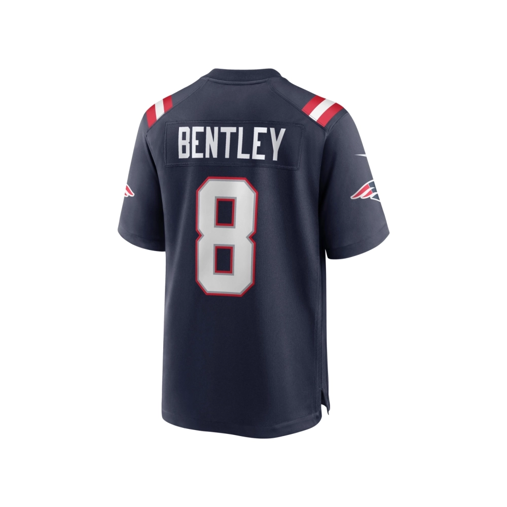 Mens New England Patriots JaWhaun Bentley Navy Game Player Jersey