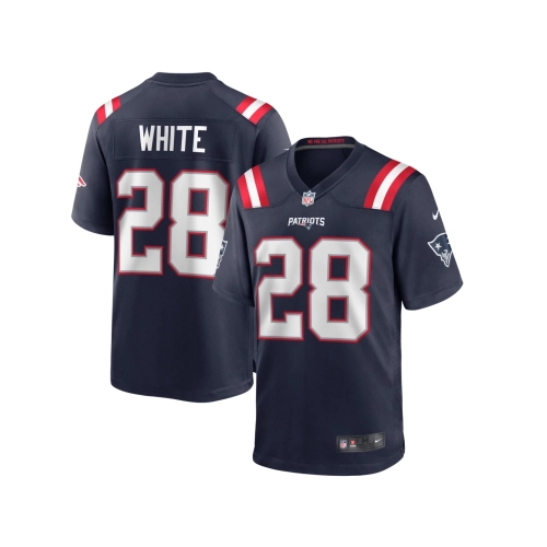 Mens New England Patriots James White Navy Game Player Jersey