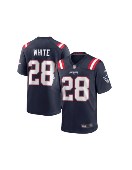 Mens New England Patriots James White Navy Game Player Jersey