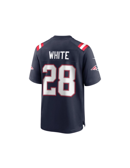 Mens New England Patriots James White Navy Game Player Jersey