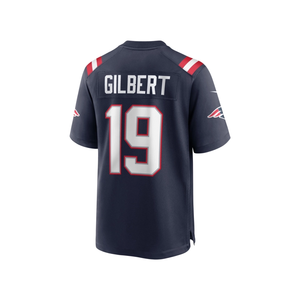 Mens New England Patriots Garrett Gilbert Navy Home Game Player Jersey