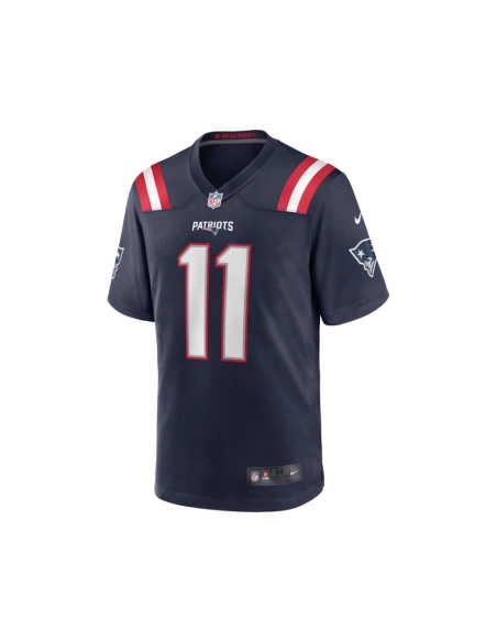 Mens New England Patriots Drew Bledsoe Navy Game Retired Player Jersey