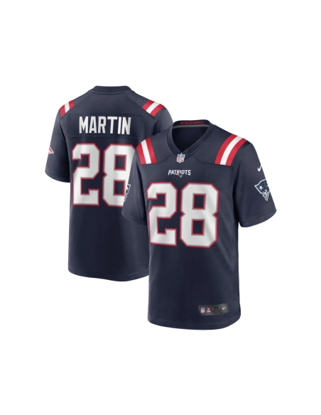 Mens New England Patriots Curtis Martin Navy Game Retired Player Jersey