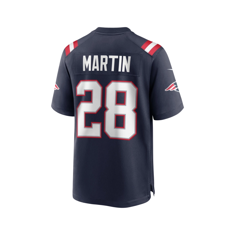 Mens New England Patriots Curtis Martin Navy Game Retired Player Jersey