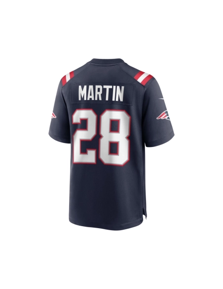 Mens New England Patriots Curtis Martin Navy Game Retired Player Jersey