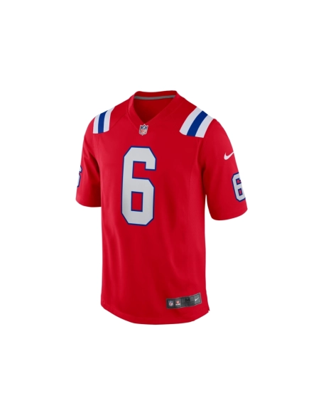 Mens New England Patriots Christian Gonzalez Red Alternate Team Game Jersey