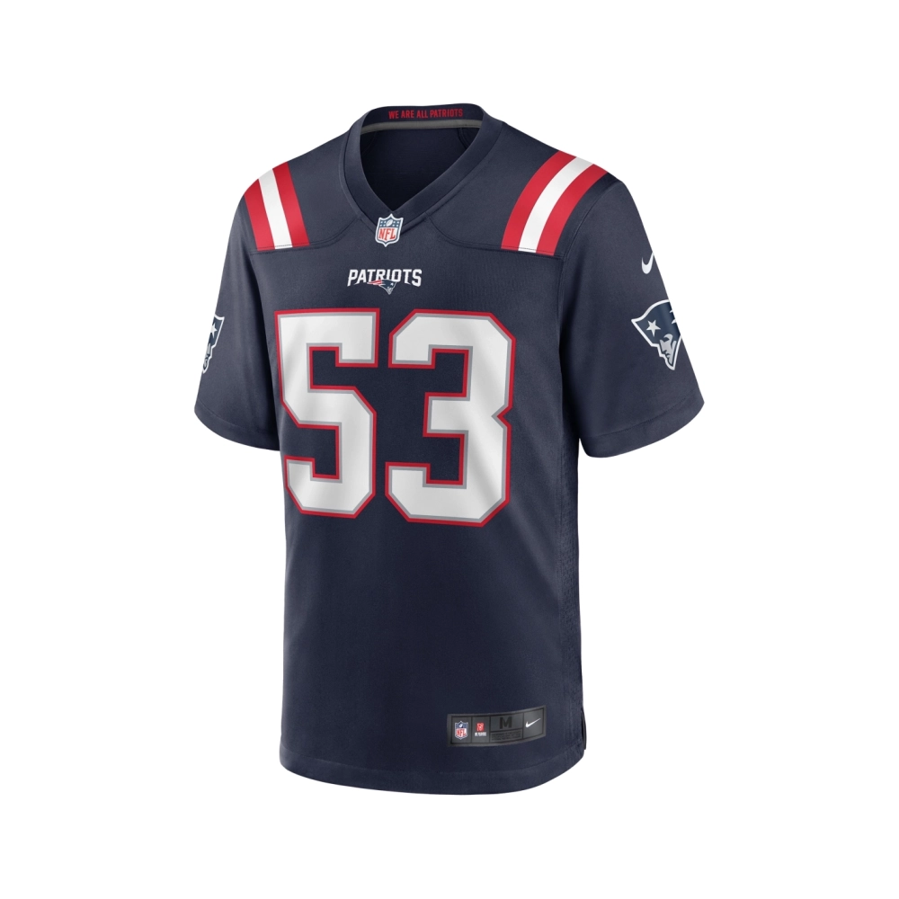 Mens New England Patriots Chris Slade Navy Game Retired Player Jersey