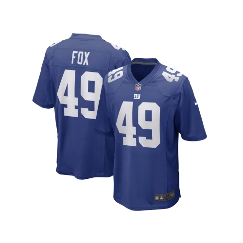 Mens New York Giants Tomon Fox Royal Game Player Jersey