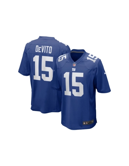 Mens New York Giants Tommy DeVito Royal Player Game Jersey