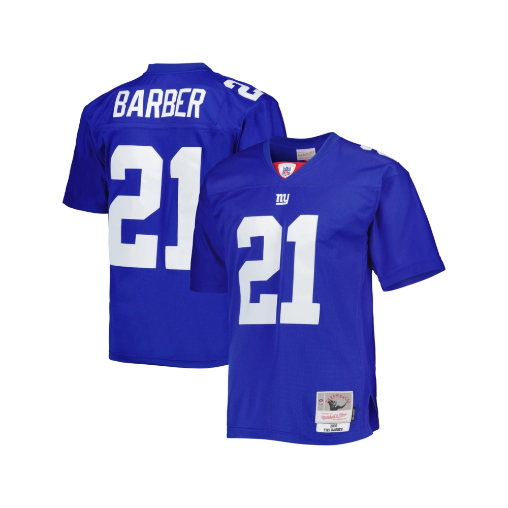 Mens New York Giants Tiki Barber Royal Legacy Replica Jersey