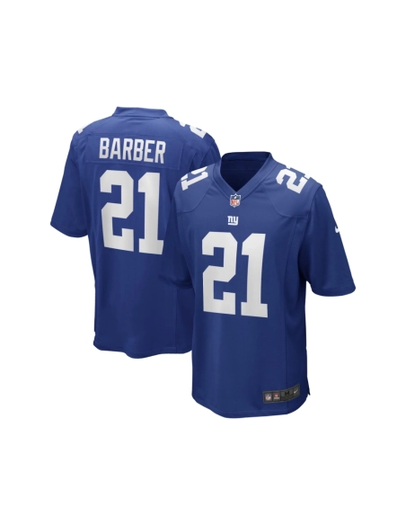 Mens New York Giants Tiki Barber Royal Game Retired Player Jersey