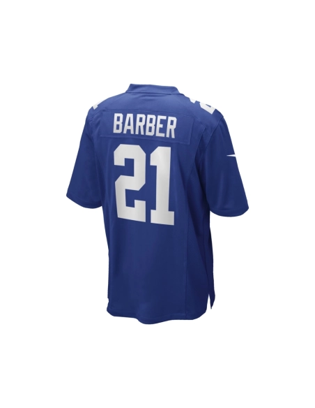 Mens New York Giants Tiki Barber Royal Game Retired Player Jersey