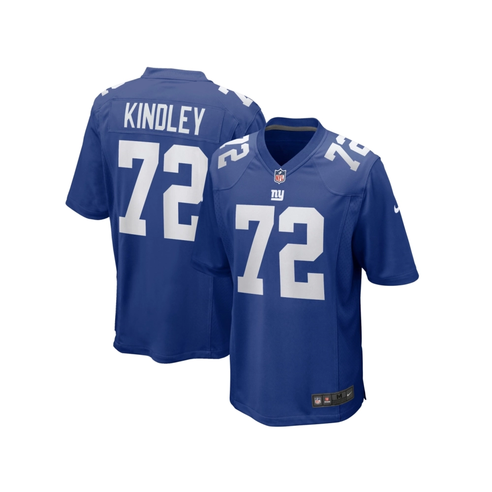 Mens New York Giants Solomon Kindley Royal Home Game Player Jersey