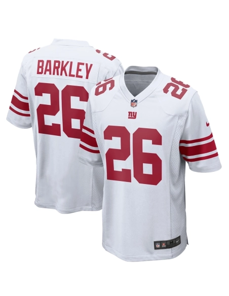 Mens New York Giants Saquon Barkley White Game Jersey