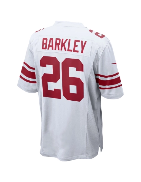 Mens New York Giants Saquon Barkley White Game Jersey
