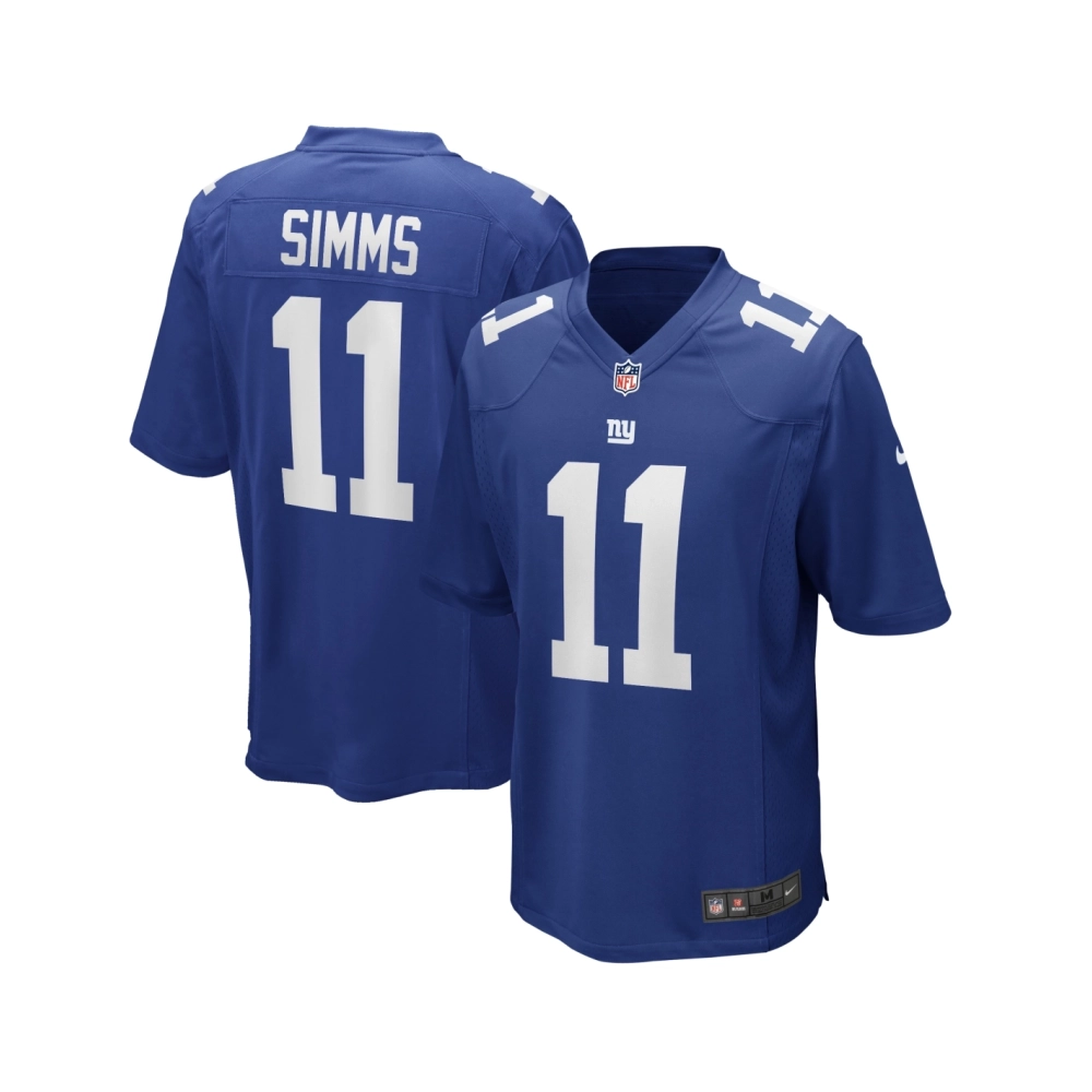 Mens New York Giants Phil Simms Royal Game Retired Player Jersey