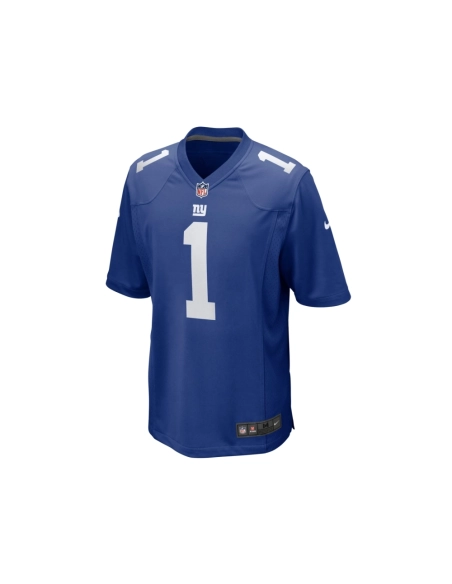 Mens New York Giants Number 1 Groom Royal Game Jersey